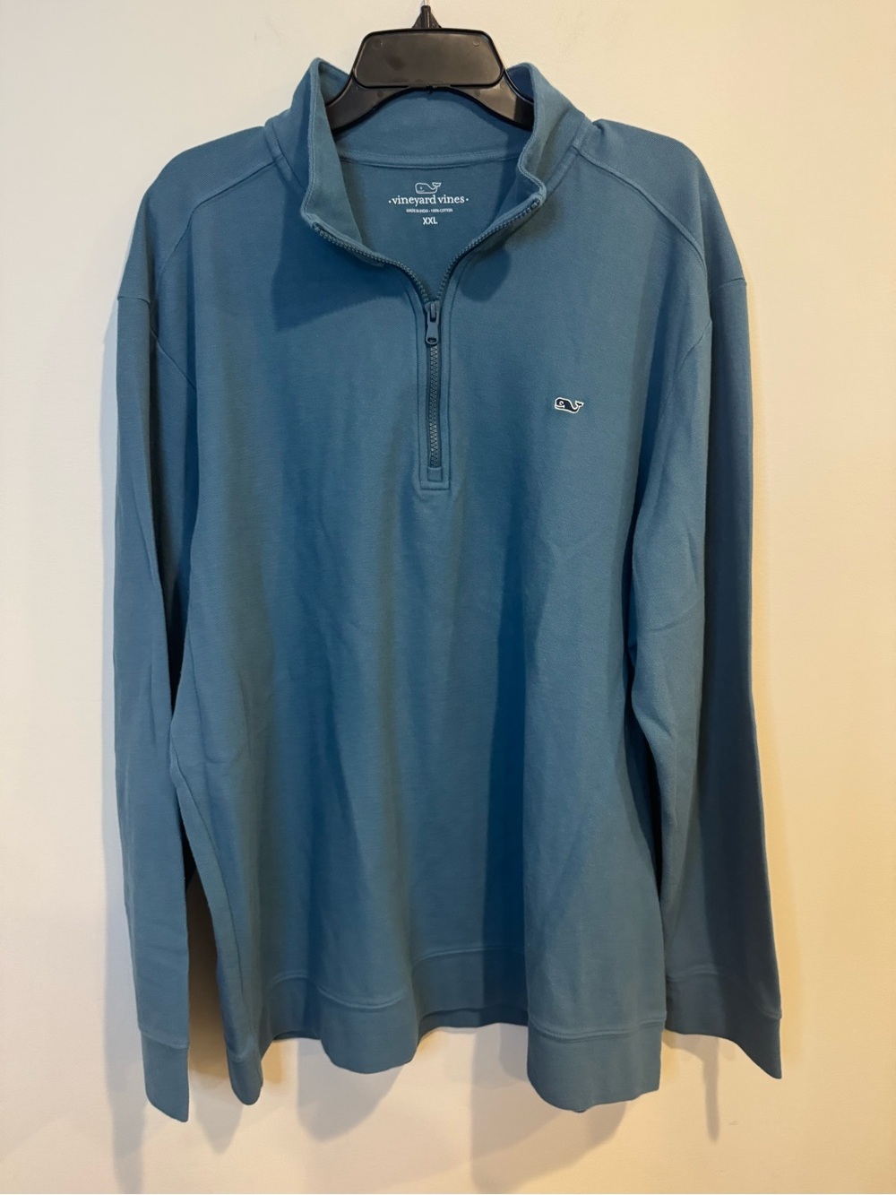 Vineyard Vines Men's Cotton Quarter Zip Sweater Blue Casual Preppy Office XXL